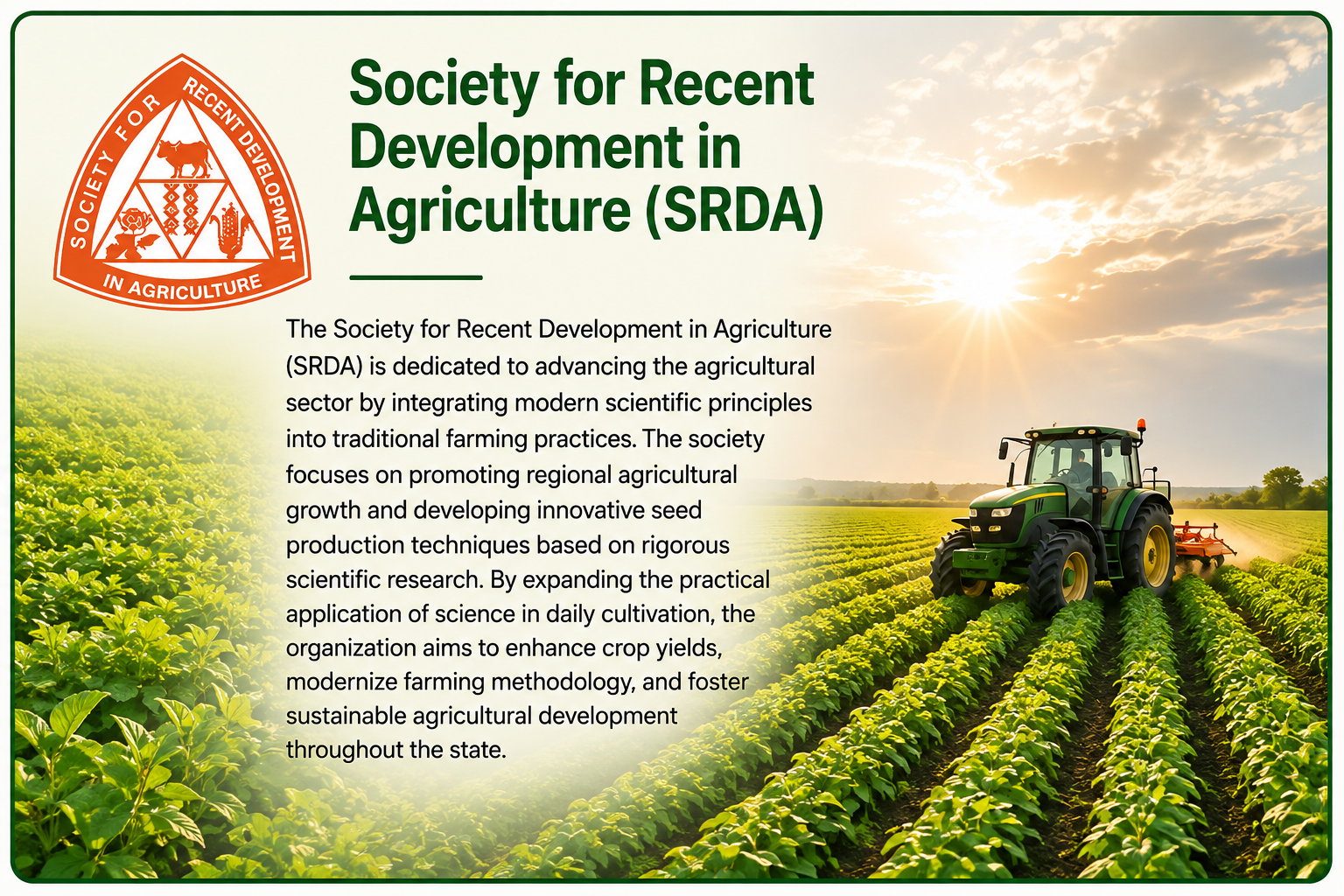 Society for Recent Development in Agriculture